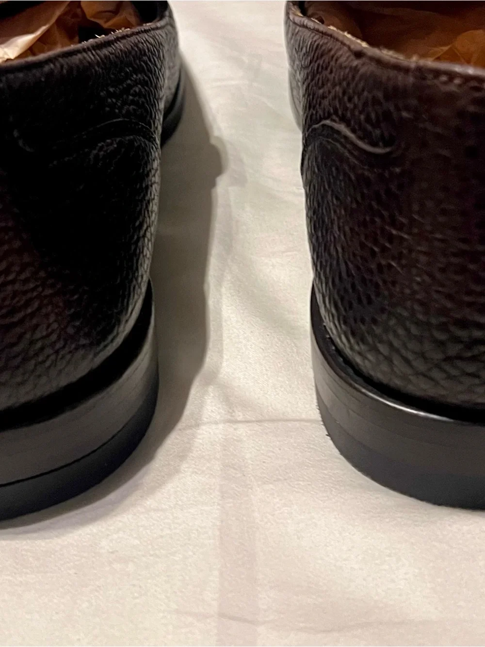 Tecovas “The Monterrey” Slip-On — Hickory Bison leather BRAND NEW